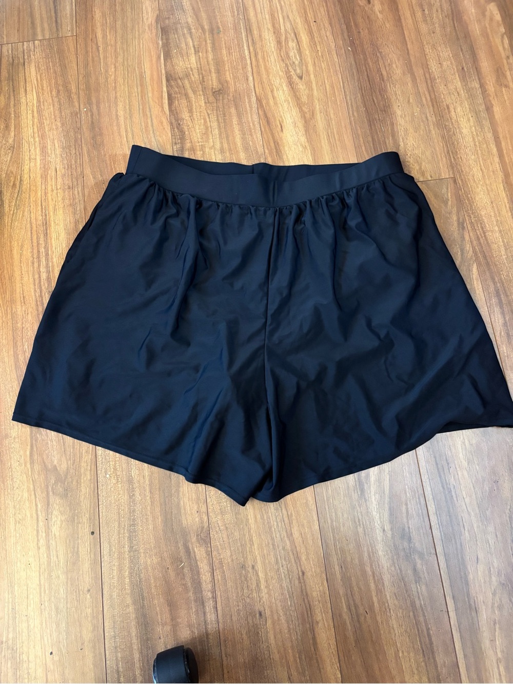 Women's Black bathing suit bottoms swim Shorts flowy